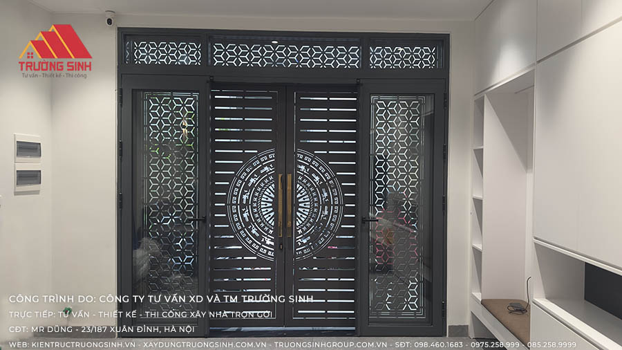 Cửa nhôm kính có ô thoáng